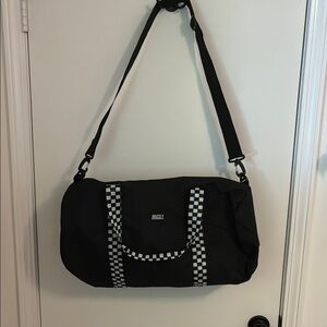 NWOT Grizzly Black Checkered Duffel Gym Bag